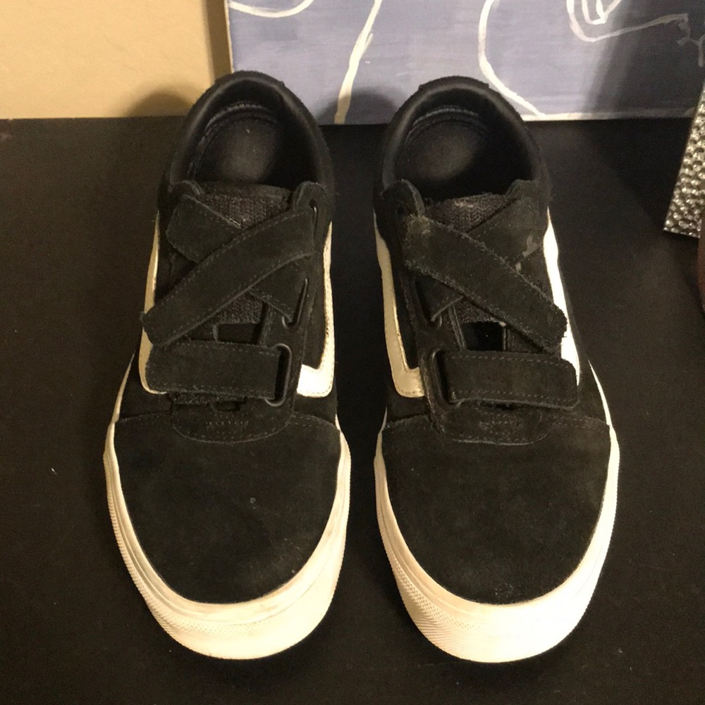 velcro black vans!